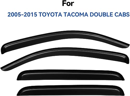 Window Visors Rain Guards for 2005 (2005-2015 tacoma double cab)
