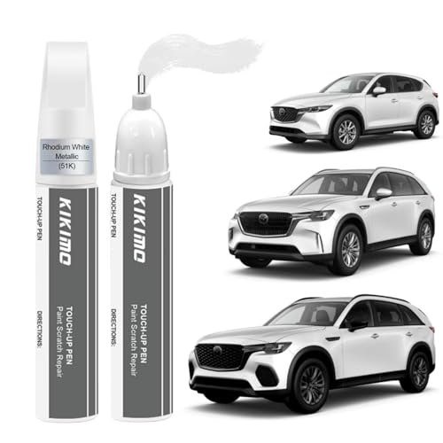 for Mazda Touch Up Paint (Rhodium White Metallic(51K) for 2023-2025 CX-5/2025-2026 CX-70/2024-2026 CX-90/)