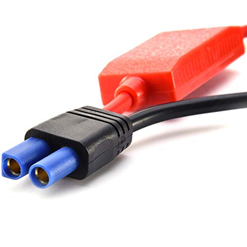 EC5 Booster Jumper Cables Automotive Replacement Jump Starter EC5 Connector Emergency Alligator Clip to EC5 Cable for 12V Portable Car Jump Starter 10AWG Wire