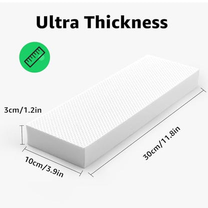 Garage Wall Protector (4 Pack 11.8"x3.9"x1.2" / White)