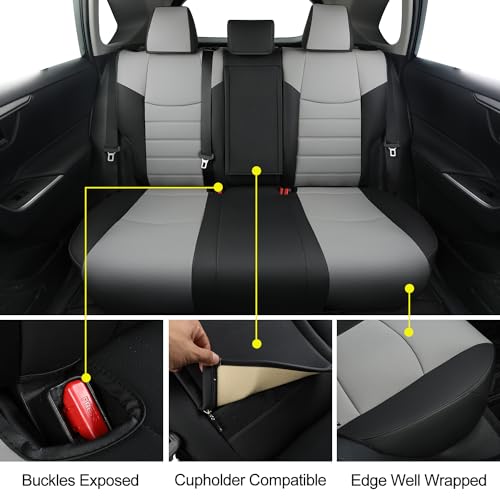 Rav4 Hybrid Seat Covers (#2 2019-2025 RAV4 Hybrid (Not for XSE/SE/Plug-in) / Black&Gray)