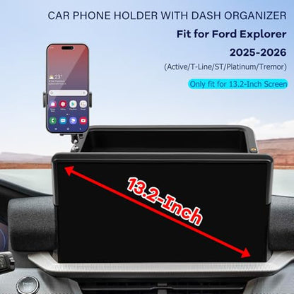 Car Phone Holder Fit for 2025 2026 Ford Explorer (For Ford Explorer 2025 2026 13.2inch)