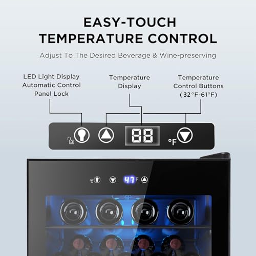 37 Bottle Wine Fridge (Black)