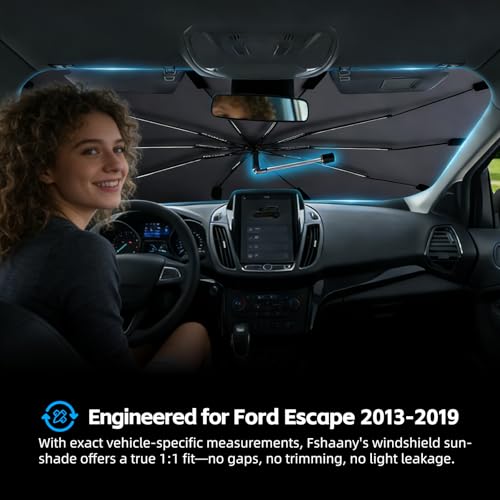 Windshield Sun Shade Umbrella for Ford Escape 2013 (For Ford Escape 2013-2019)