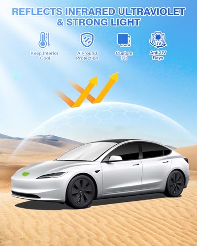 Sunshades for Tesla Model 3 2016 (Tesla Model 3 2018-Present)