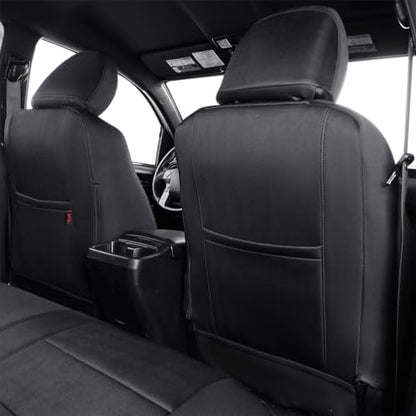 Tacoma Back Seat Covers Custom for Toyota Tacoma ((Black) / 2024-2026 Tacoma (Hybrid) Only 2nd Row)
