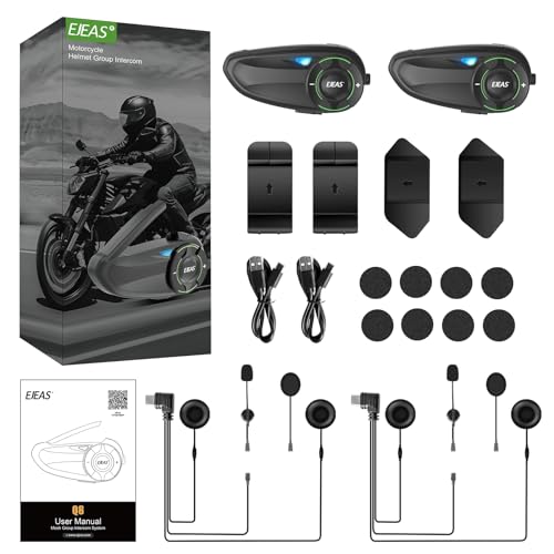 Q8 2PC Motorcycle Bluetooth Headset (Q8-2)