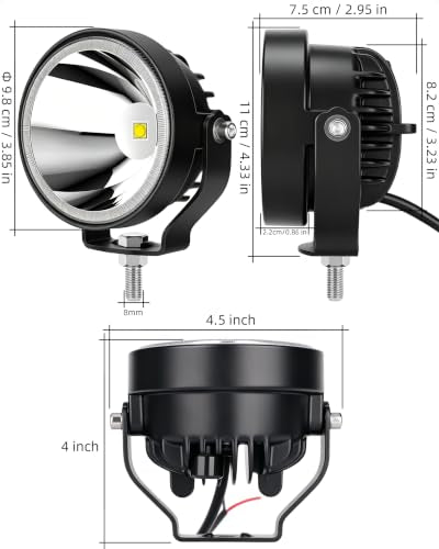 4 Inch Round Led Pod Lights (2pcs 4 inch White)