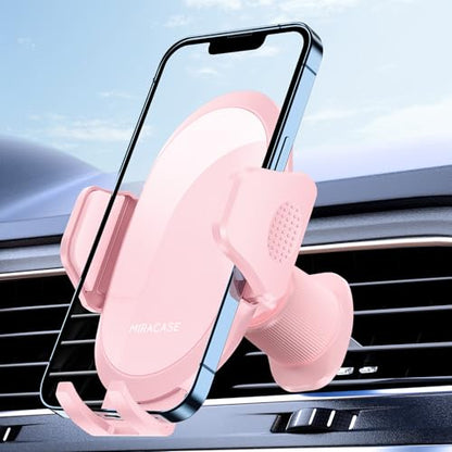 Phone Holders for Your Car with Metal Hook Clip (Pink / 1 Pack)