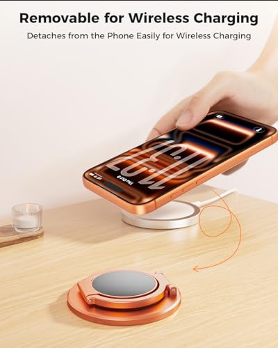 Dual Side Magnetic Ring Holder (Cosmic Orange)