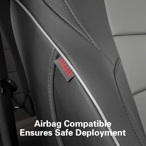 Tacoma Seat Covers Custom Fit for Toyota Tacoma (Leather (Black/Gray) / 2024-2026 Tacoma (Hybrid) Full Set)