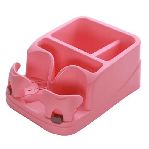 Car Center Console with Adjustable Cup Holders (Pink)