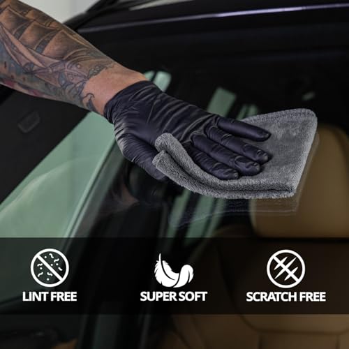 Microfiber Towels for Cars (12.5" x 12.5" (12-Pack))