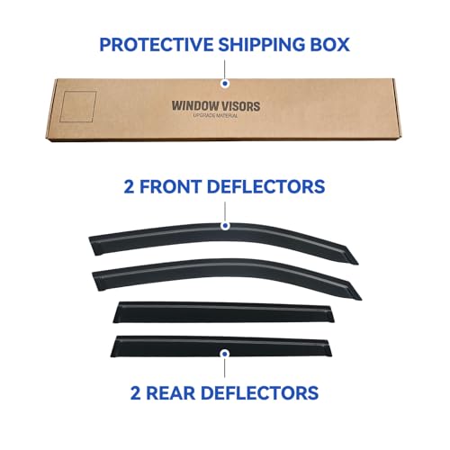 Window Visors Rain Guards for 2019 (2019-2024 Subaru Forester)