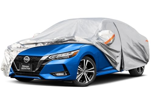 6 Layers Waterproof Car Cover for Nissan Sentra 2000 (LM-Silver / 76. Custom Fit Nissan Sentra)