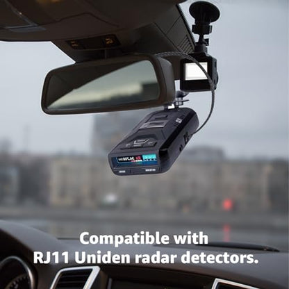 RJ11 Radar Detector Mirror Tap Hardwire Power Cord for Uniden R4 R7 R8 3PC