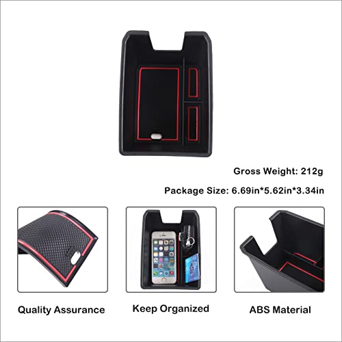 Armrest Storage Box Compatible with Audi Q4 E (Armrest Box Storage Box(B))