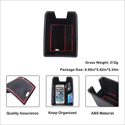 Armrest Storage Box Compatible with Audi Q4 E (Armrest Box Storage Box(B))
