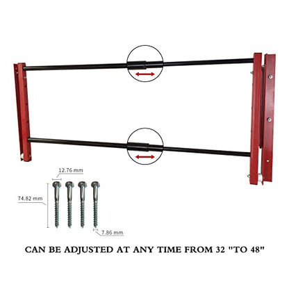 Folding Tire Wheel Rack Wall Mount Multi (Red (32"-48"))