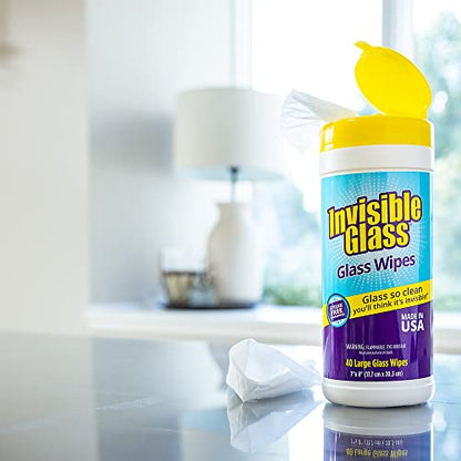 Large Glass Cleaning Wipes (40 Count (Pack of 1))