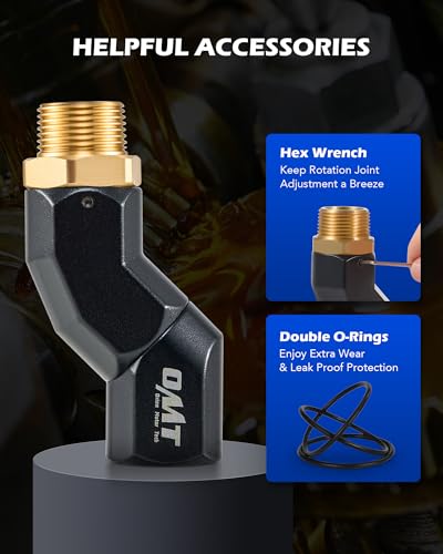 OMT 2pcs 3 4" NPT Fuel Hose Nozzle Swivel Kit (2PCS 3/4"NPT / Fuel Hose Nozzle Swivel)