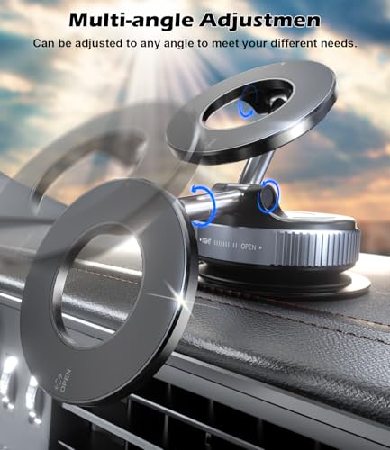 Car Phone Mount Holder for Magsafe (Car Phone Mount-Black)