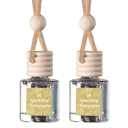 CANDECraftCo 2 Pack Hanging Car Air Freshener Diffuser for Essential Oils