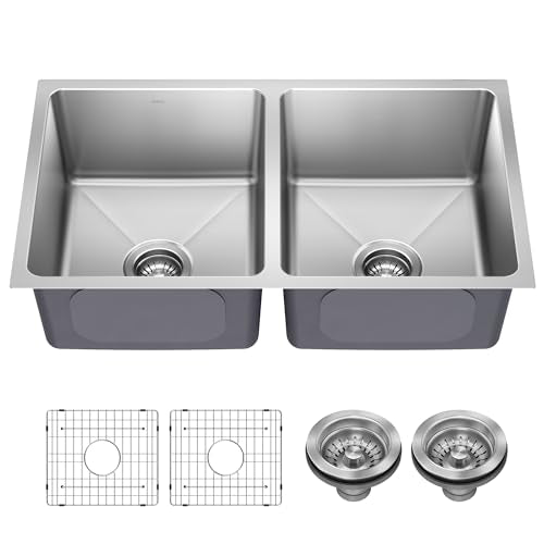Fairlane 33 inch Undermount Double Bowl 18 (33 Inch / Double Bowl — Undermount)