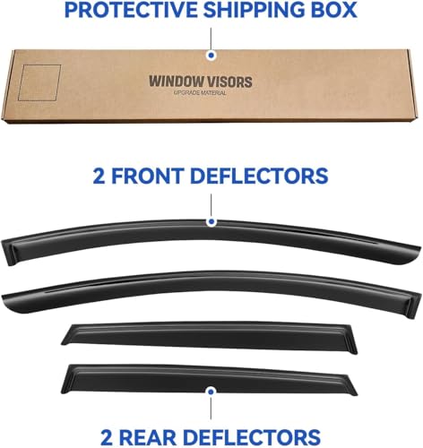 Window Visors Rain Guards for 2015 (2015-2024 Nissan Murano)