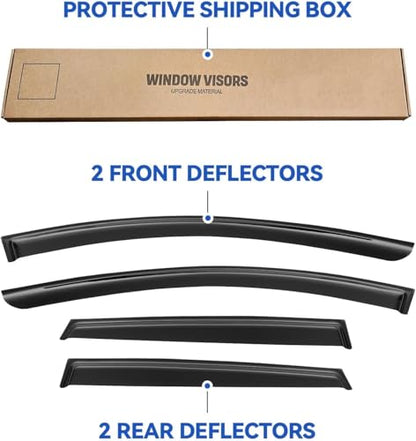 Window Visors Rain Guards for 2015 (2015-2024 Nissan Murano)