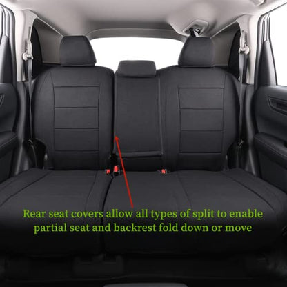 CRV Car Seat Covers Custom Fit for Honda 2017 (Black / 2017-2022 CRV LX,EX,SE,EX-L,Touring,Hybrid)