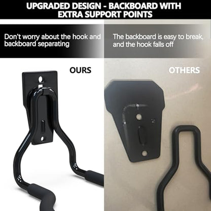 Oversized Garden Power Tool Hanger 4 Pack (4 Pack Weed Eater Hanger - 2SU / Black)
