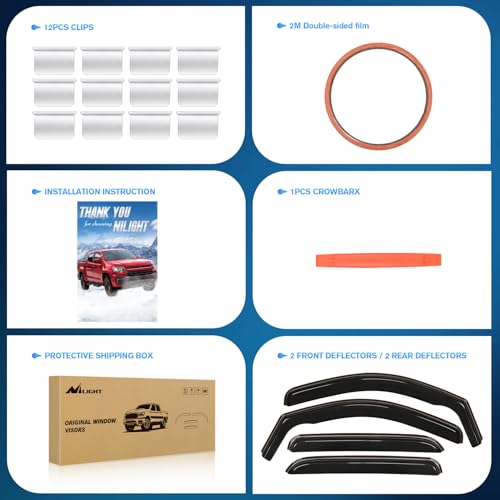 in Channel Window Visors for Silverado (Chevy Silverado 1500 2007-2013)