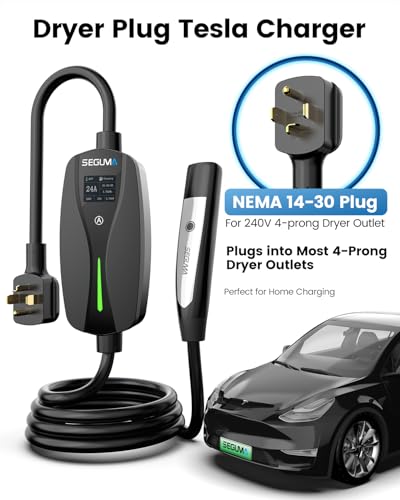 Level 2 EV Charger for Tesla (NEMA 14-30 Plug (Tesla))