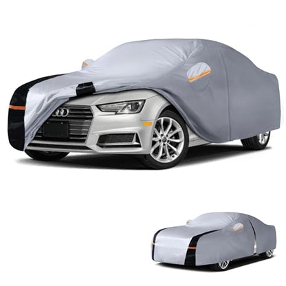 Multi Layer Car Cover Custom Fit for Audi A4 (W.Custom Fit Audi A4 / White Car Cover)
