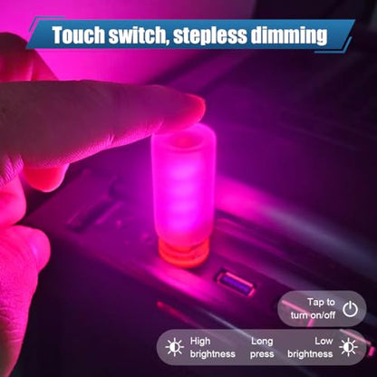 2PCS LED Car Interior Light (Pink)