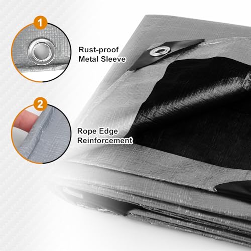 10x20FT Heavy Duty Tarps (10x20ft)
