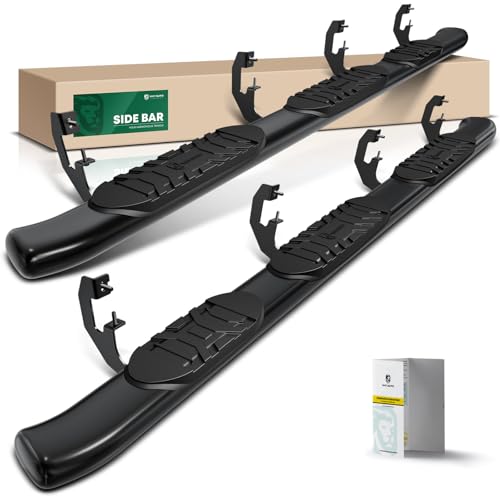 5 Inch Running Boards for Chevy & GMC (Crew Cab/6.5FT Bed / Carbon Steel)