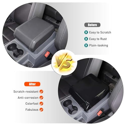 Armrest Box Cover Center Console Pad Compatible with INEOS Grenadier 2020 (Glossy Black)