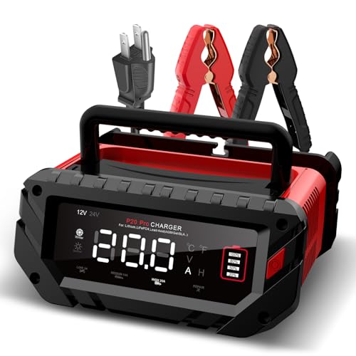 20A Car Battery Charger (Red)