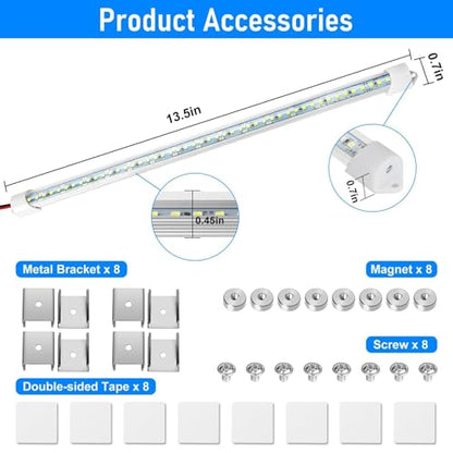 4PCS 12V LED Interior Light Bar (ON/OFF Switch)