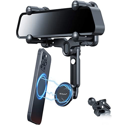 Car Rearview Mirror Magnetic Phone Mount Holder for MagSafe (Car Rearview Mirror or Vent)