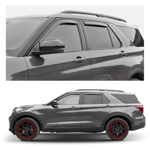 Window Deflectors Smoke Tinted In (For Explorer 20-26)