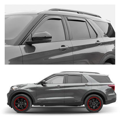 Window Deflectors Smoke Tinted In (For Explorer 20-26)