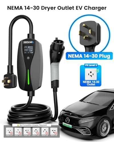 24Amp Level 2 EV Charger w NEMA 14 (NEMA 14-30 Plug(J1772))