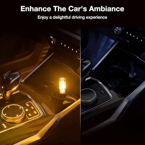 2 PCS USB Car Lights (Yellow / 2 pcs)