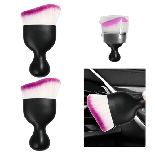 2 PCS Car Detailing Brush (Purple / 2 PCS)