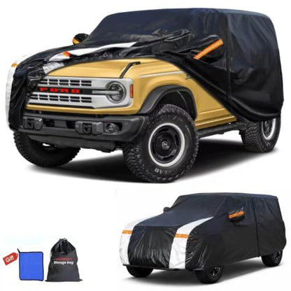 Multi Layer Car Cover Custom Fit for Ford Bronco 2 Door (Custom fit Ford Bronco 2 door/ Ford Bronco Sport / SUV car cover)