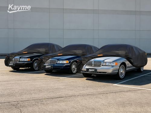 7 Layers Waterproof Sedan Car Cover for Ford Crown Victoria (PE-Black / Custom Fit Ford Crown Victoria)