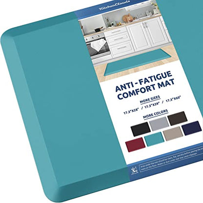 Kitchen Mat Cushioned Anti Fatigue Rug Standing and Comfort Floor Mats (Green / 39"L x 17.3"W x 0.5"Th)